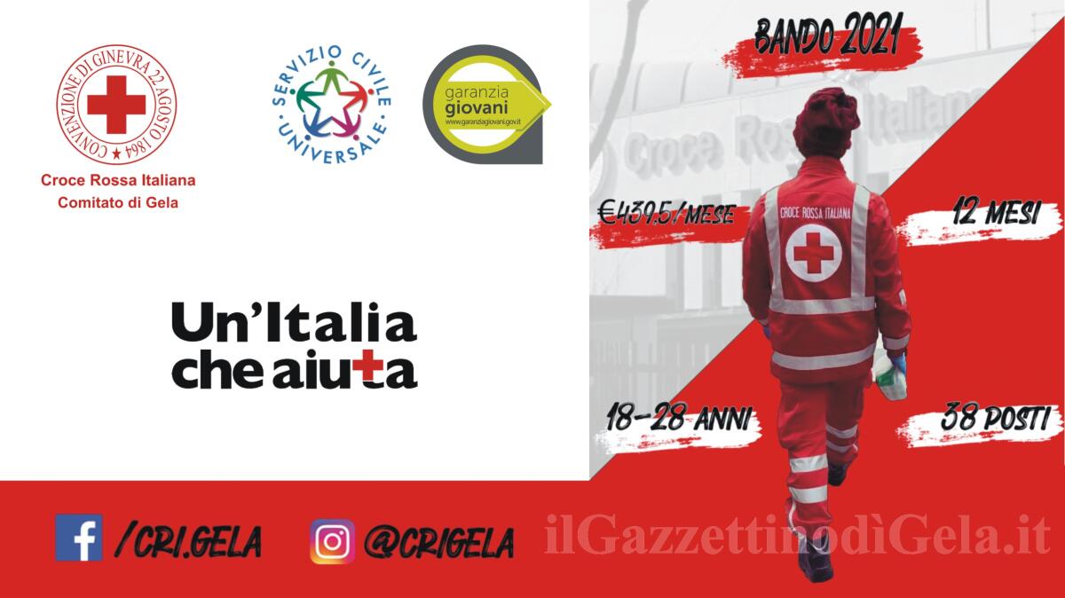 BANDO 2021: 38 giovani operatori presso le sedi CRI di Gela - 