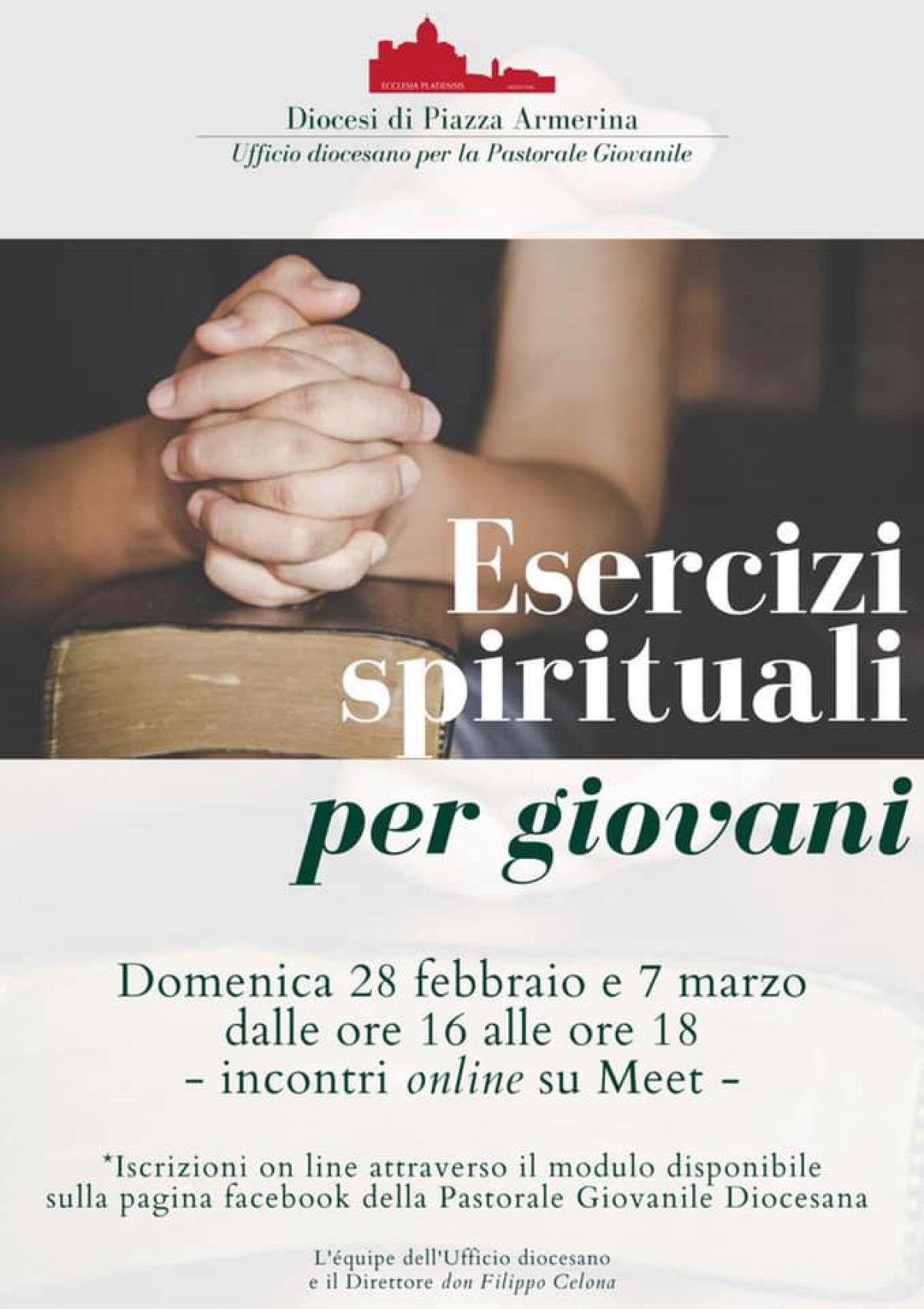 Pastorale giovanile diocesana, esercizi spirituali online in tempo di Quaresima -