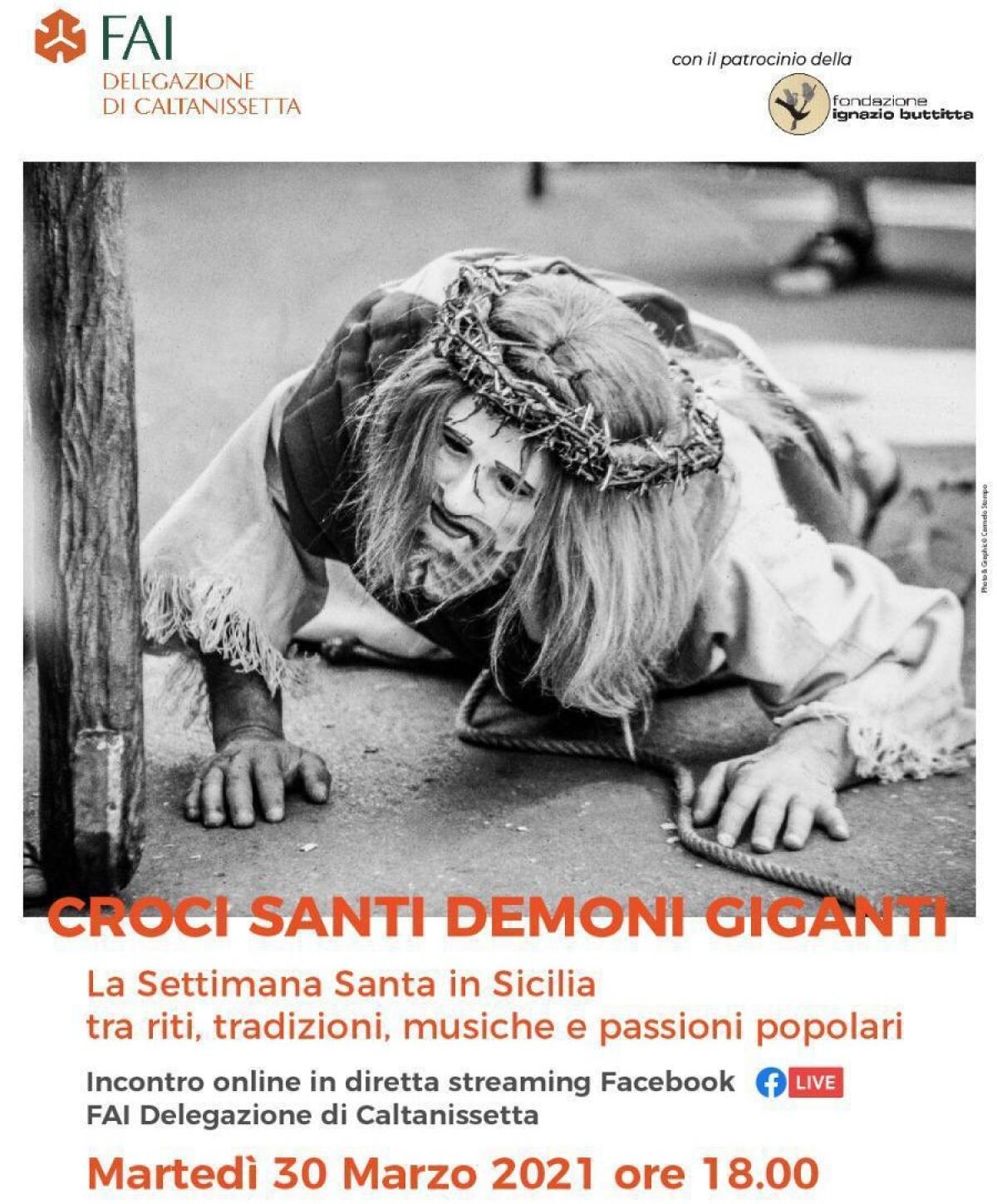 “La Settimana santa in Sicilia”: domani nuovo webinar del Fai di Caltanissetta -
