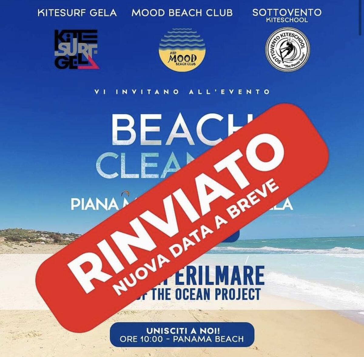 Zona rossa prorogata, rinviato l’evento “Beach clean Up - Uniti per il mare” - 