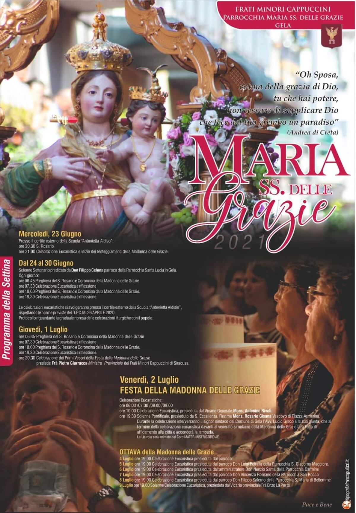 Ecco il calendario degli appuntamenti per la Madonna delle Grazie - 