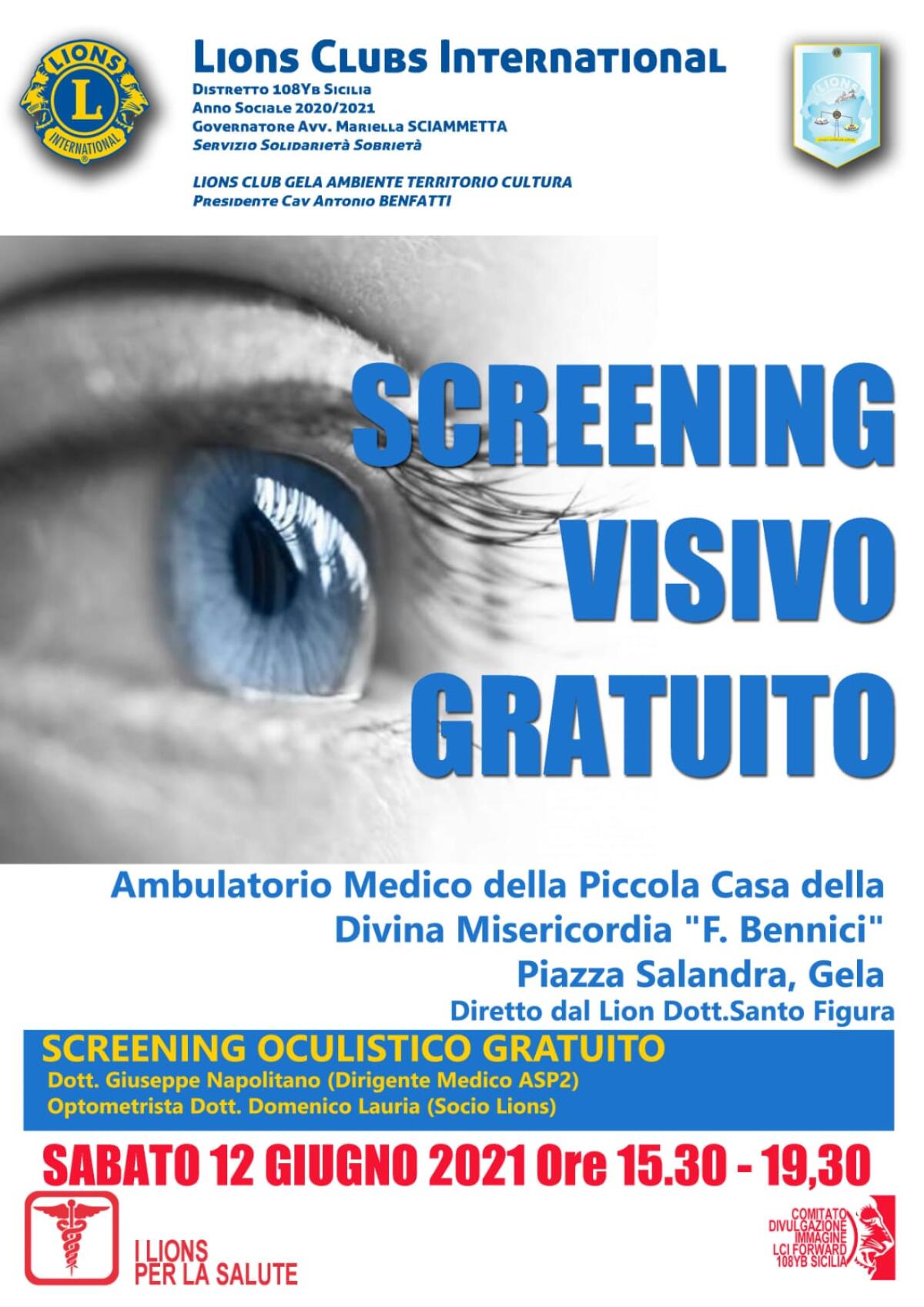 Il Lions ambiente e territorio organizza lo screening oculistico - 