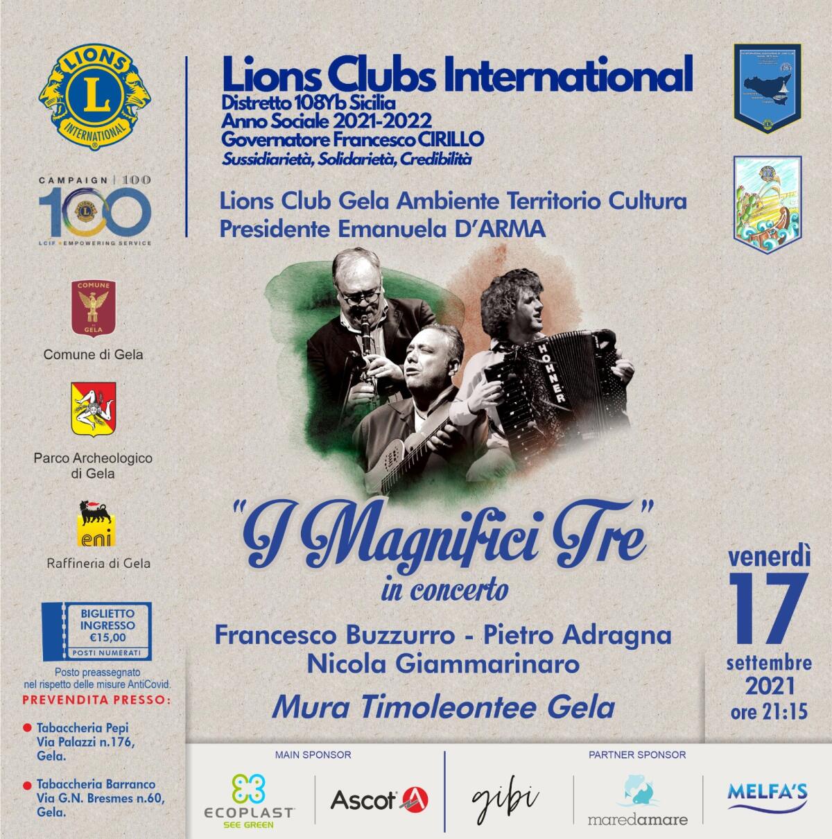 Il concerto del Lions ambiente e territorio per chiudere la stagione - 
