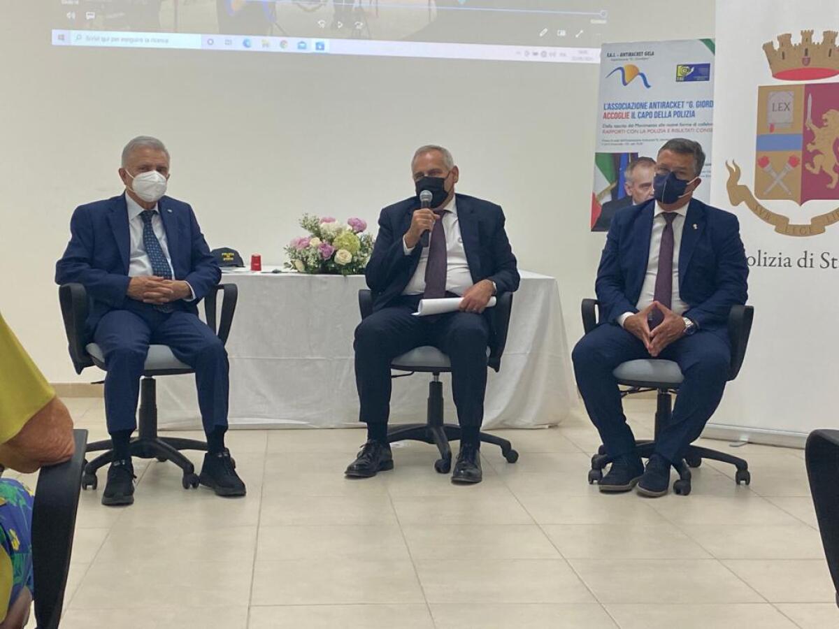 Il capo della polizia Giannini fiducioso che il lavoro svolto a Gela darà buoni frutti - 