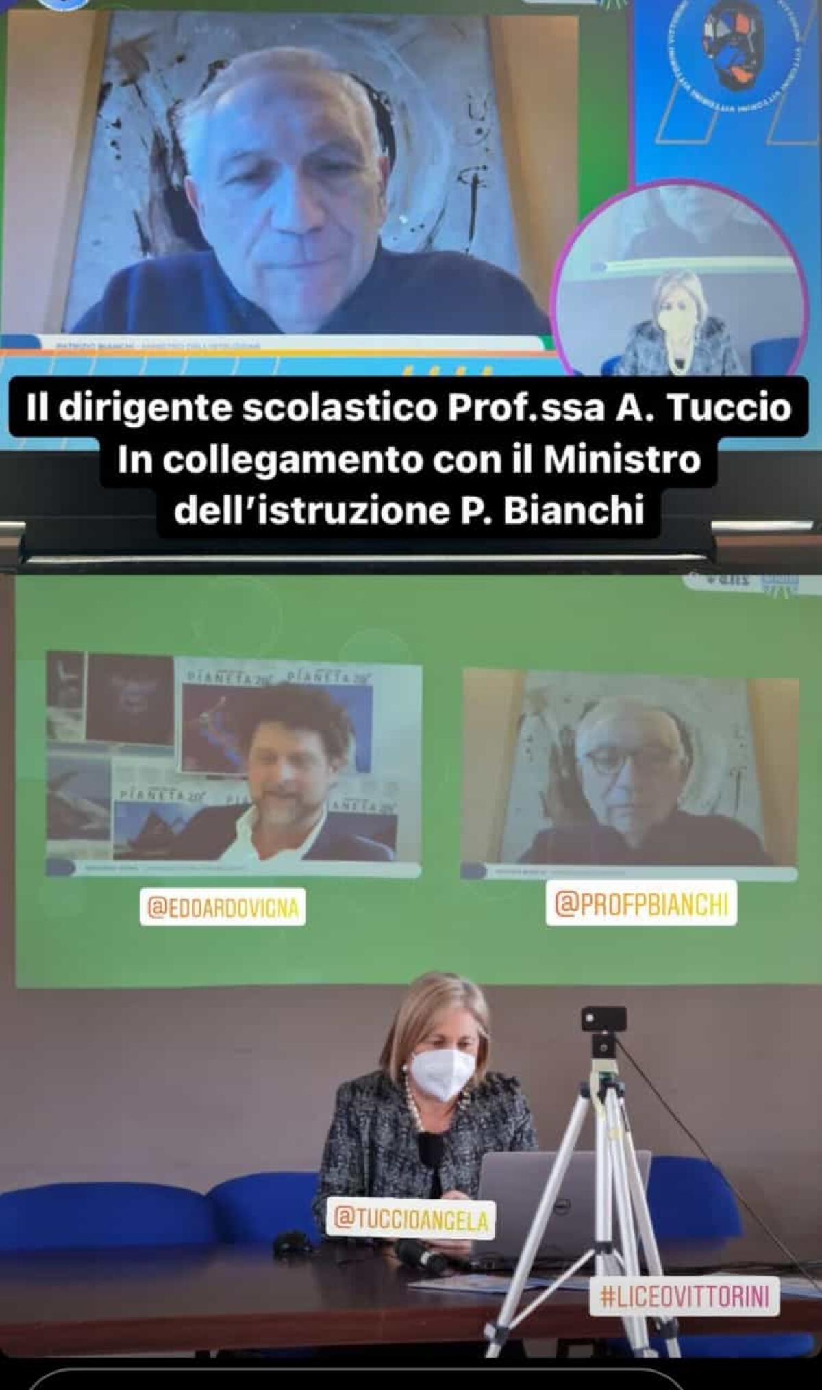 Il Liceo quadriennale Ted presentato dal Ministro Bianchi su corriere.it - 