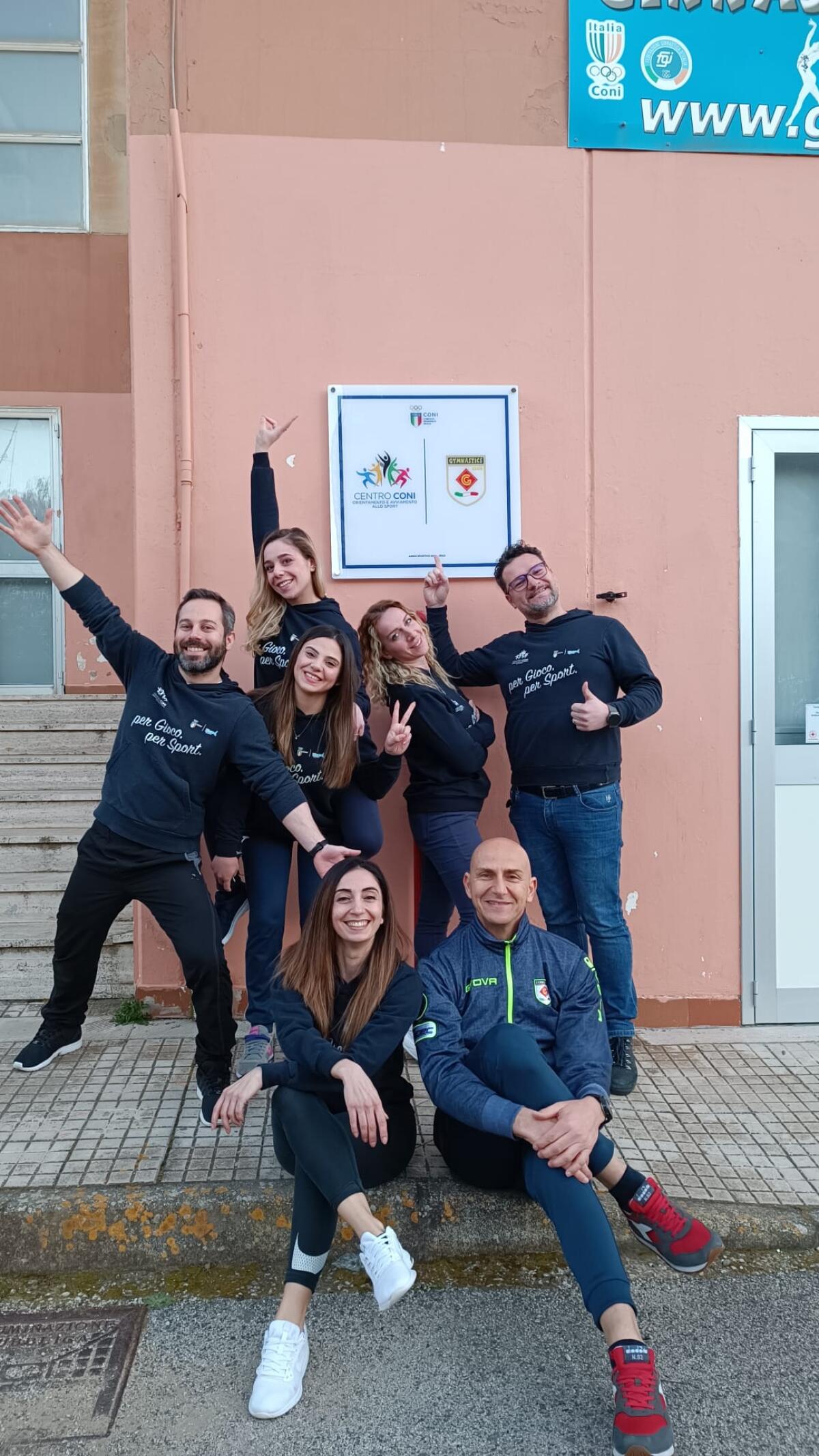 Riconoscimento dal Coni per la Gymnastics club -