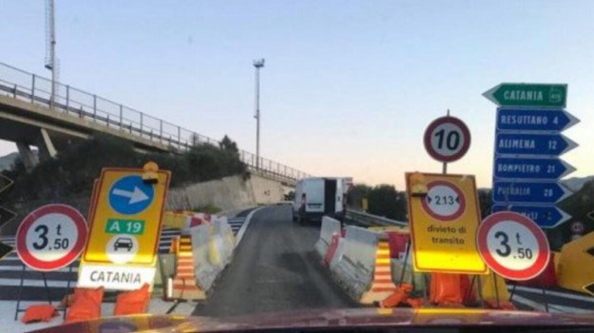 Autostrade del nisseno: tratto A19 aperto entro febbraio -