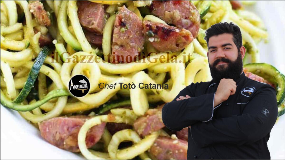 Spaghetti zucchine e salsiccia -