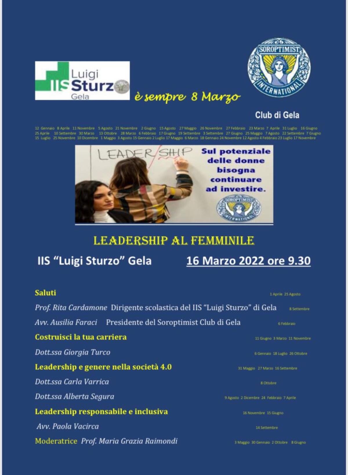Per il Soroptimist è sempre l'8 marzo - 