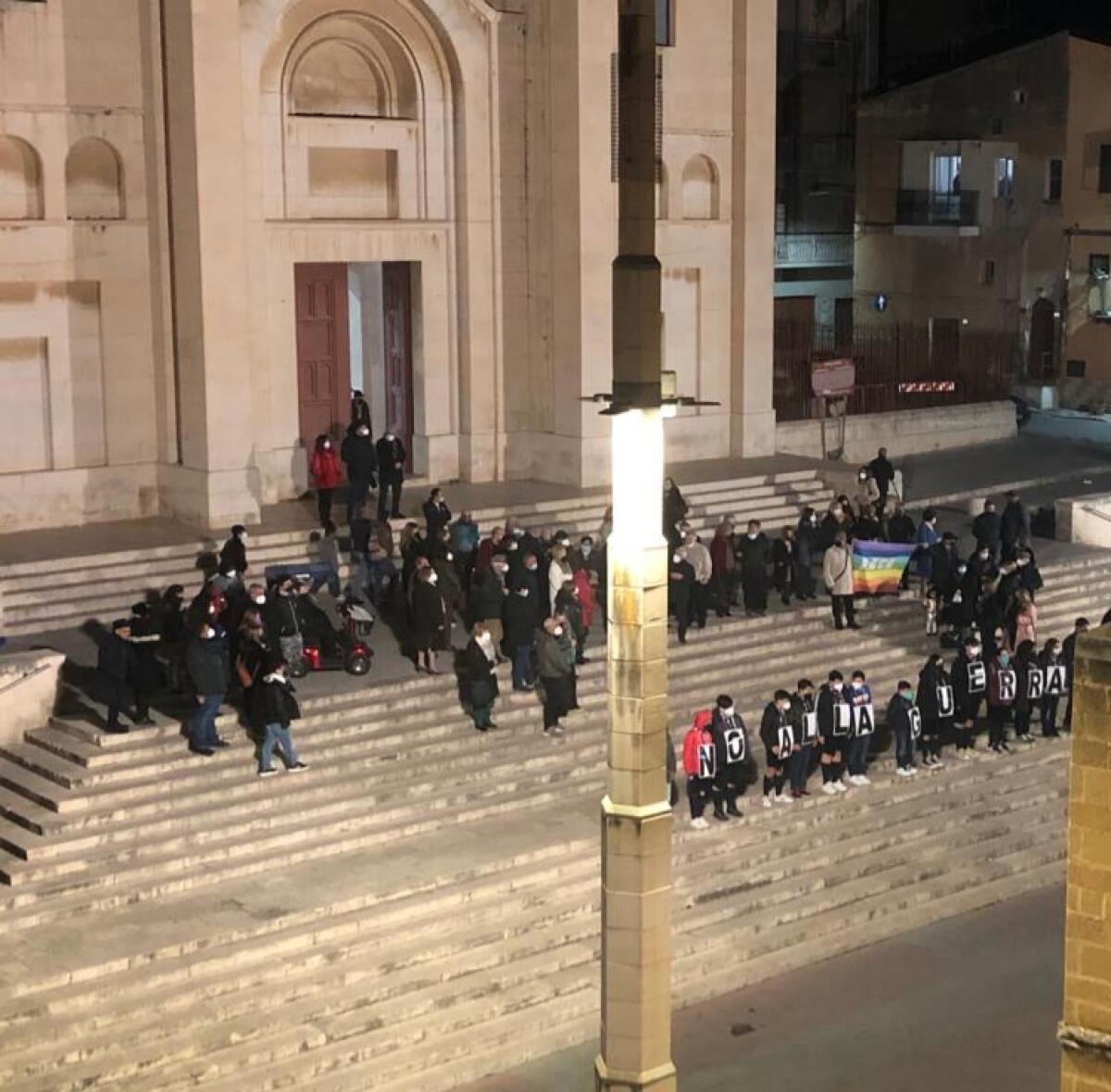 Gela in piazza, No alla guerra - 