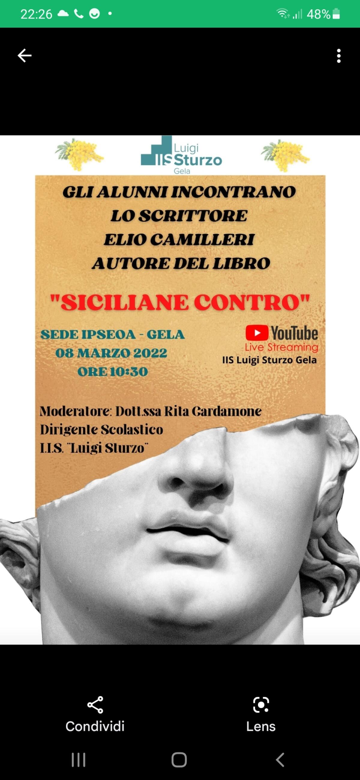 All' Alberghiero incontro con lo scrittore Elio Camilleri - 