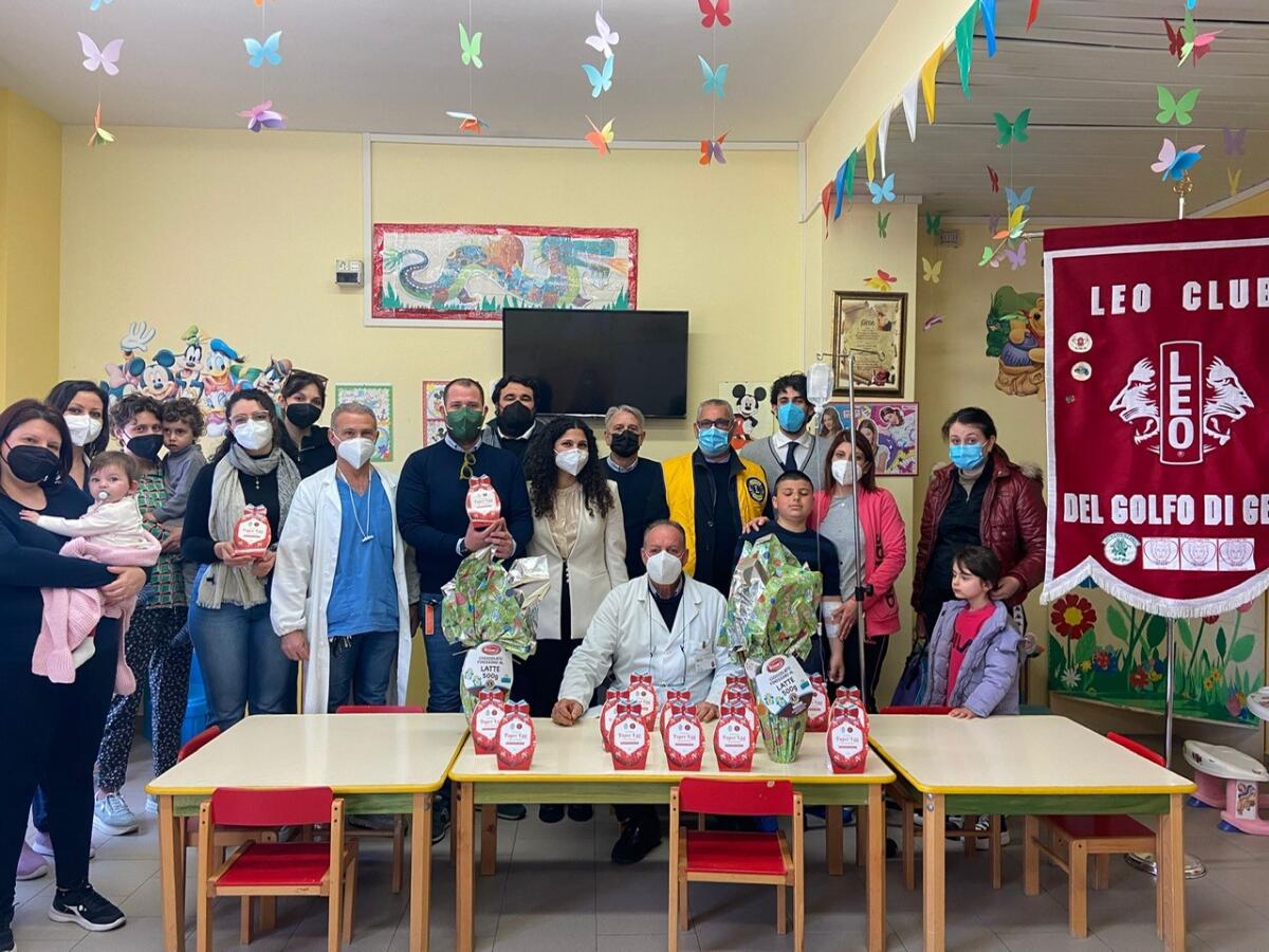 Leo e Lions del golfo, dolcezze di Pasqua in pediatria -