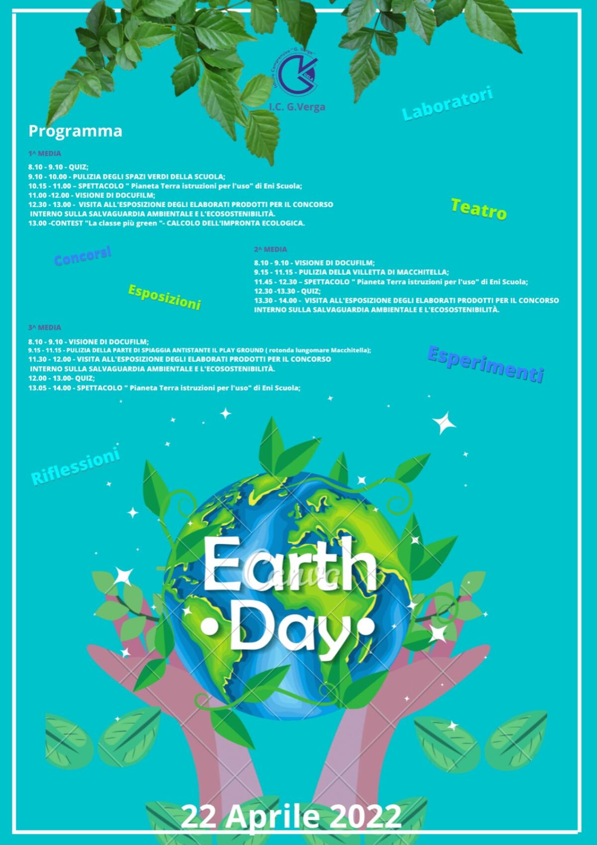 L' Istituto Verga celebra l'Earth Day 2022 -