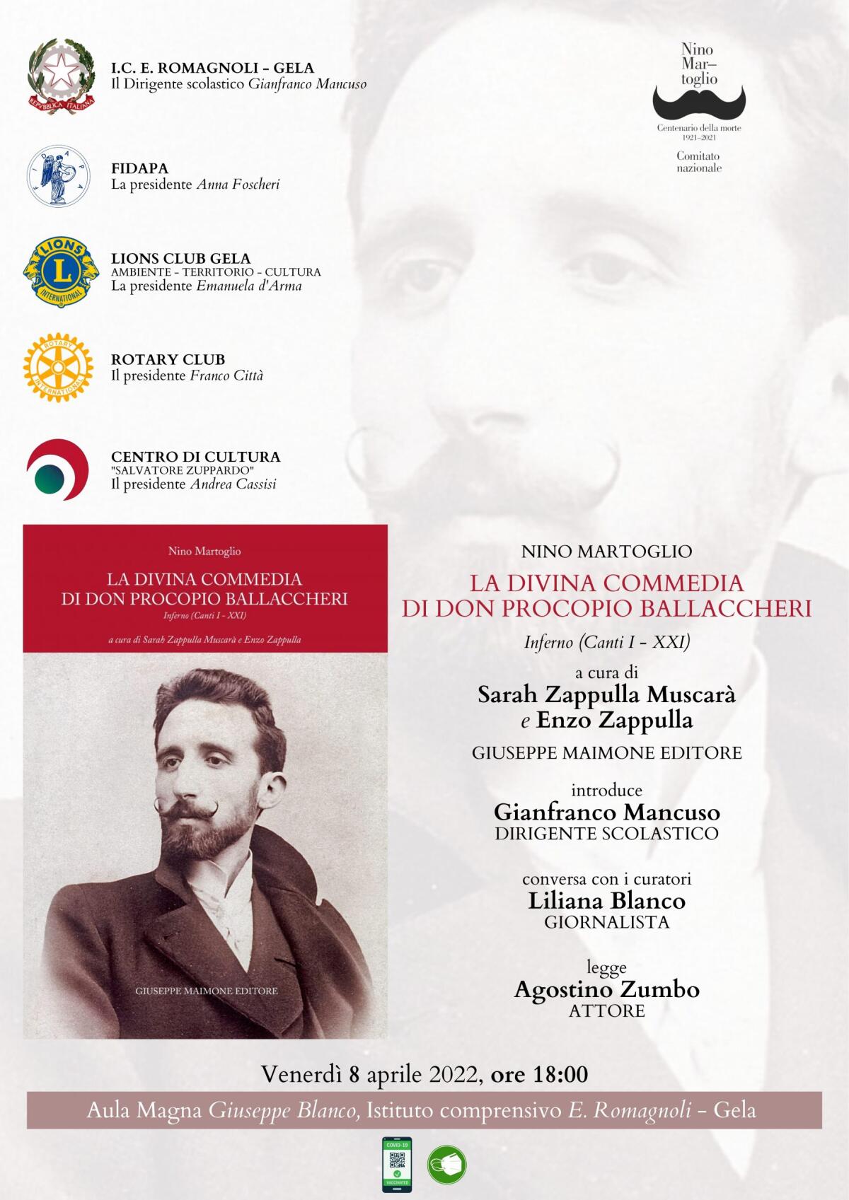 Blanco e Martoglio in una giornata di studi nella scuola Ettore Romagnoli - 
