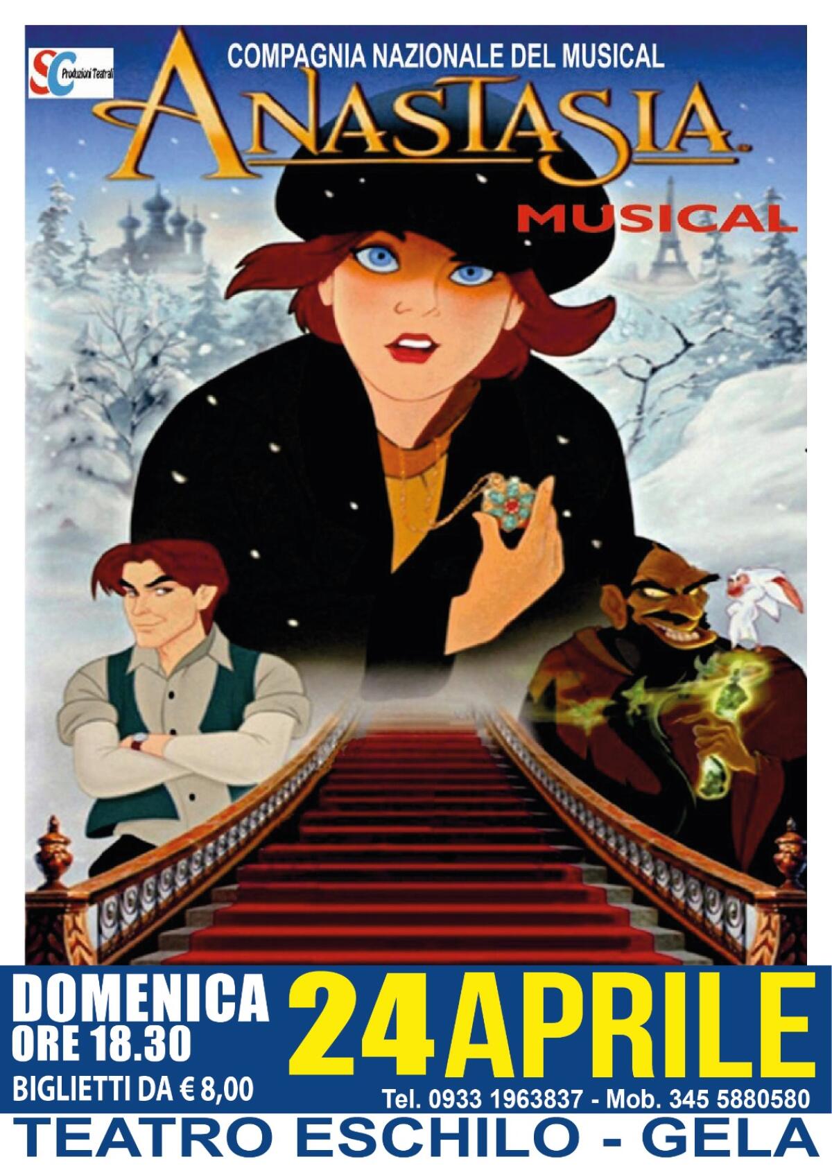Il musical 'Anastasia' apre la nuova stagione del Teatro Eschilo dedicata ai giovanissimi -