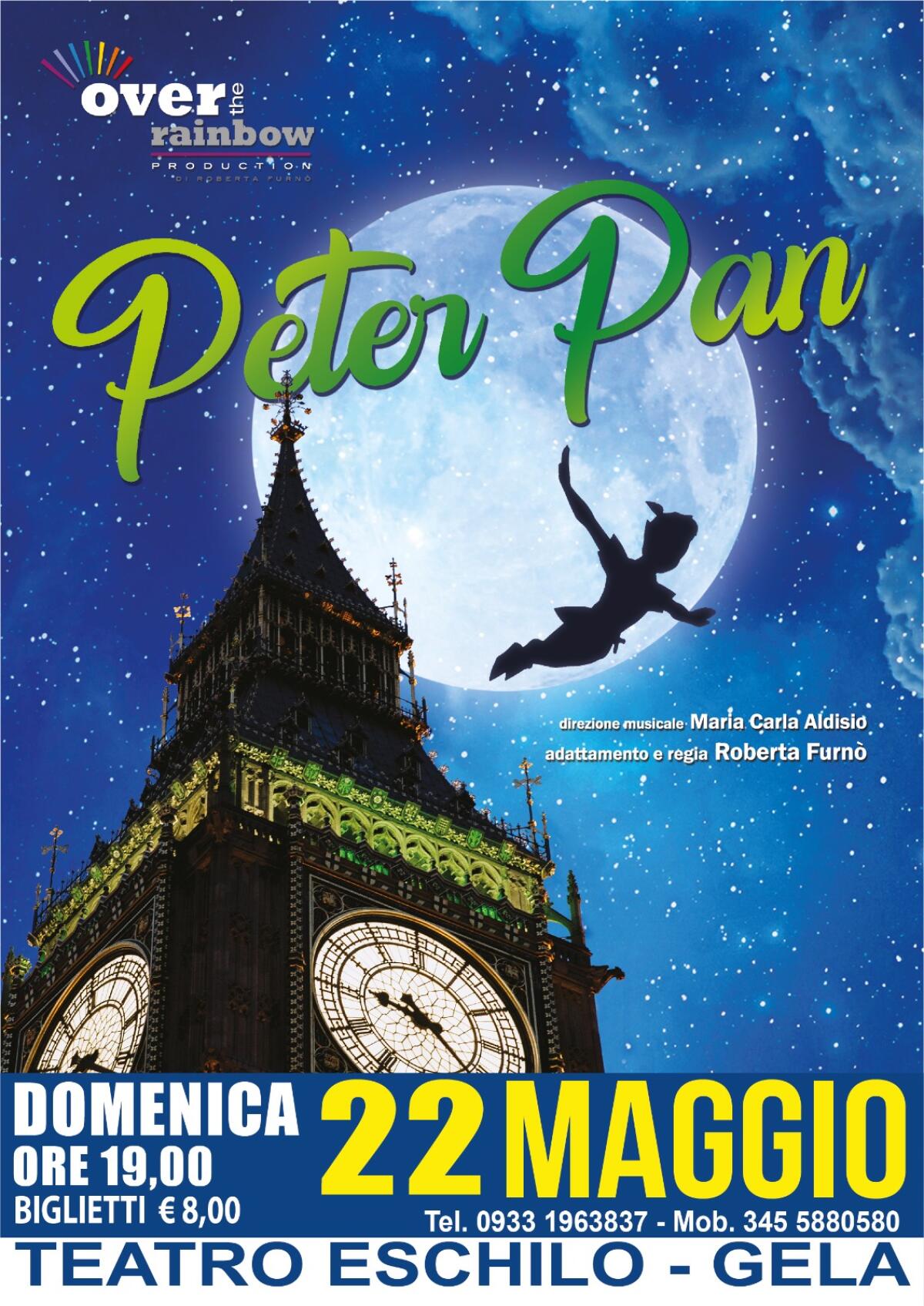 Domani Peter Pan al Teatro Eschilo -