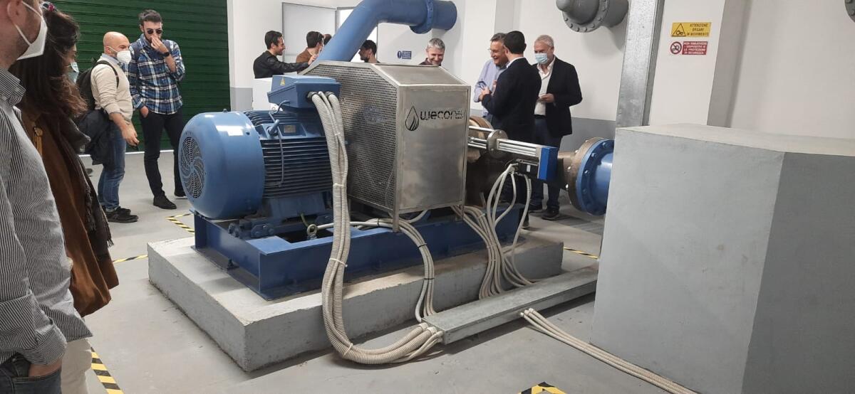 Servizio idrico, ecco la turbina che produce energia pulita a costo zero. Siciliacque: "Verso la transizione ecologica con i mini impianti idroelettrici" - 