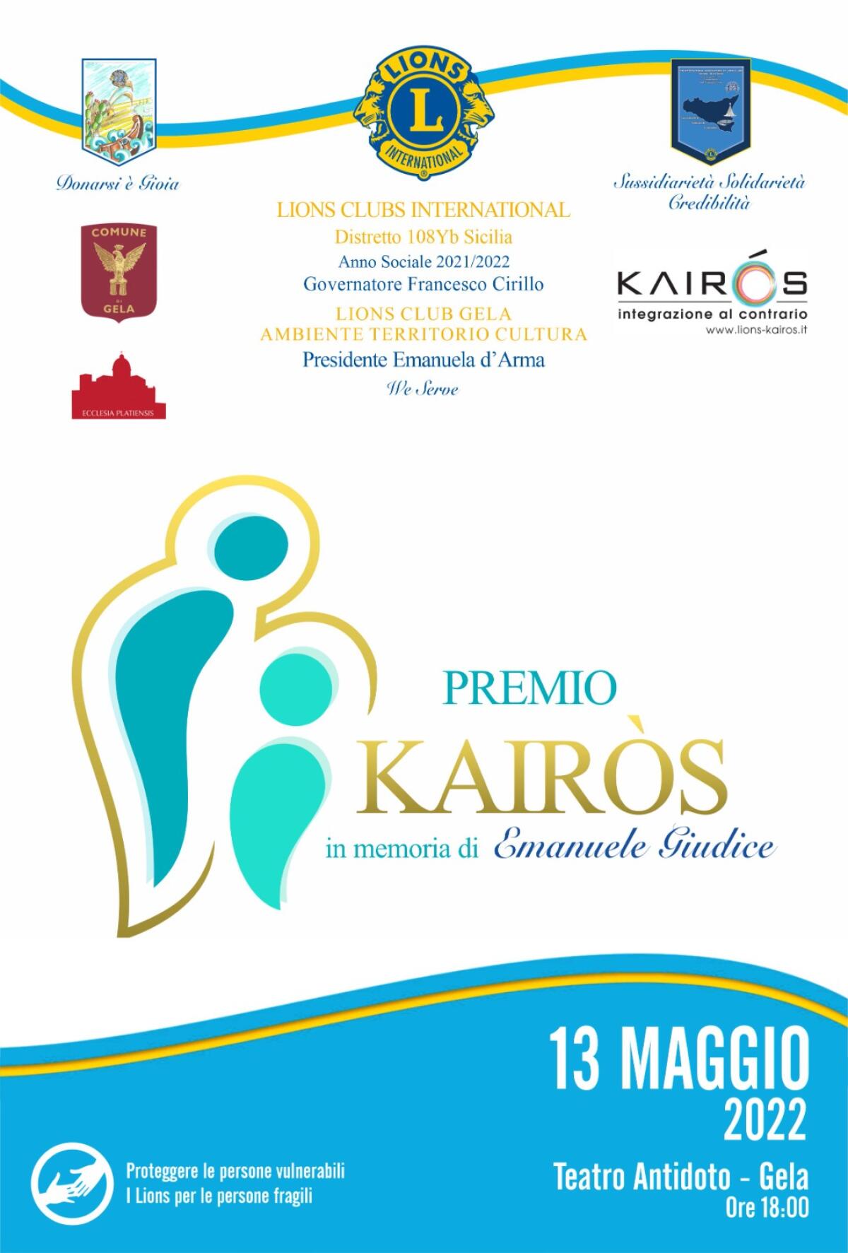 Premio 'Kairòs' dedicato ad Emanuele Giudice -