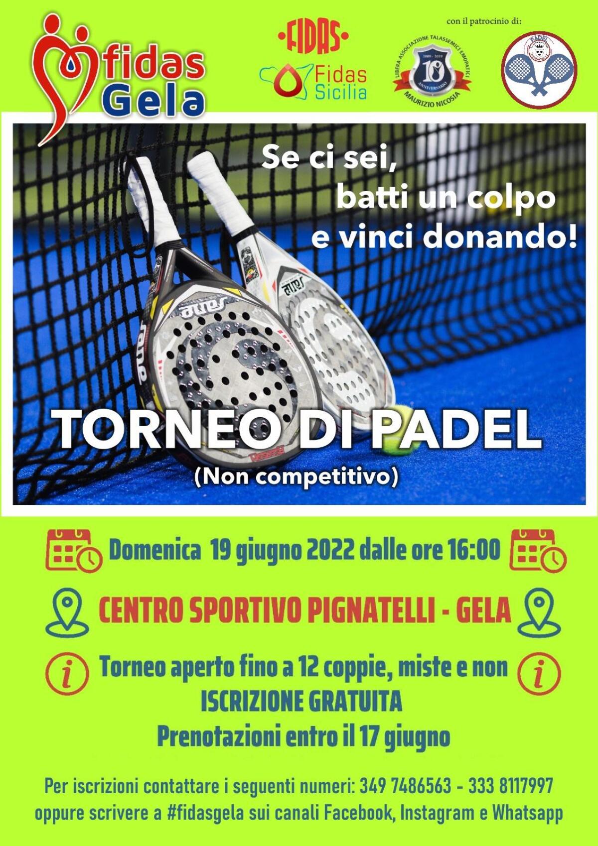 Torneo di padel Fidas Gela - 