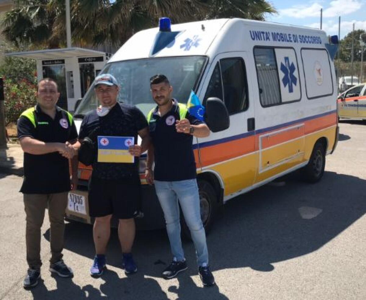 Trinacria Emergency Gela dona ambulanza ad esercito ucraino - 