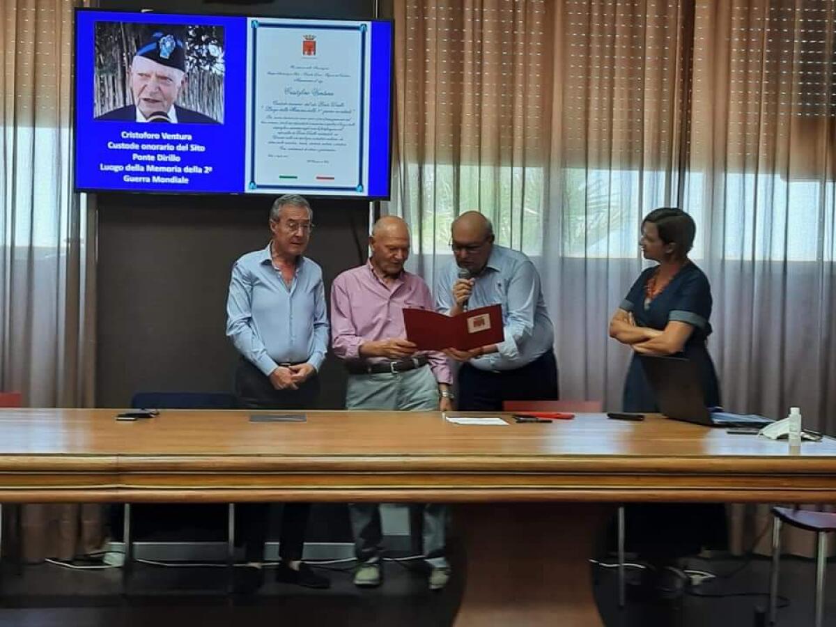 Ventura custode onorario del sito di Ponte Dirillo - 
