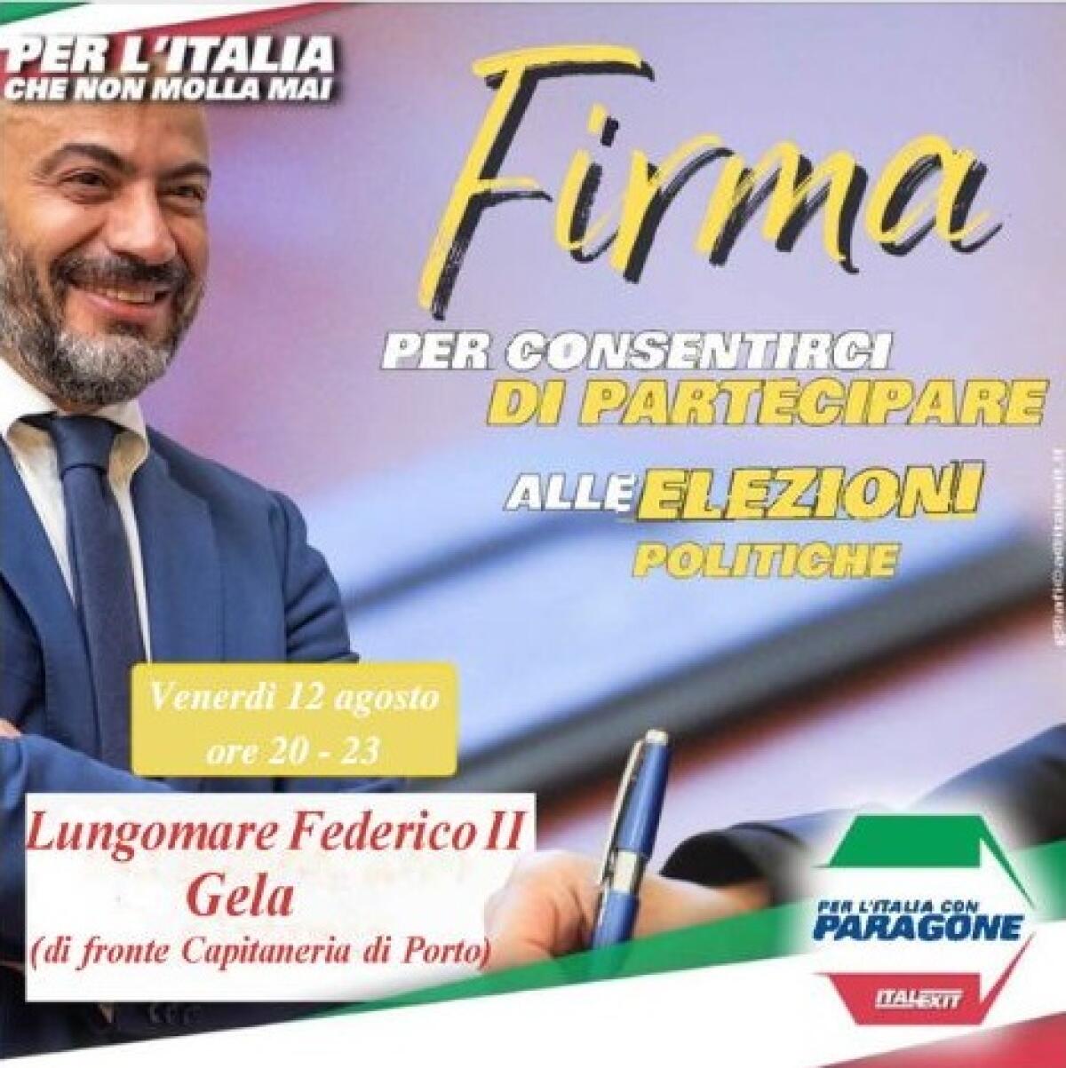 Italexit, Firma-day per la libertà di scelta - 