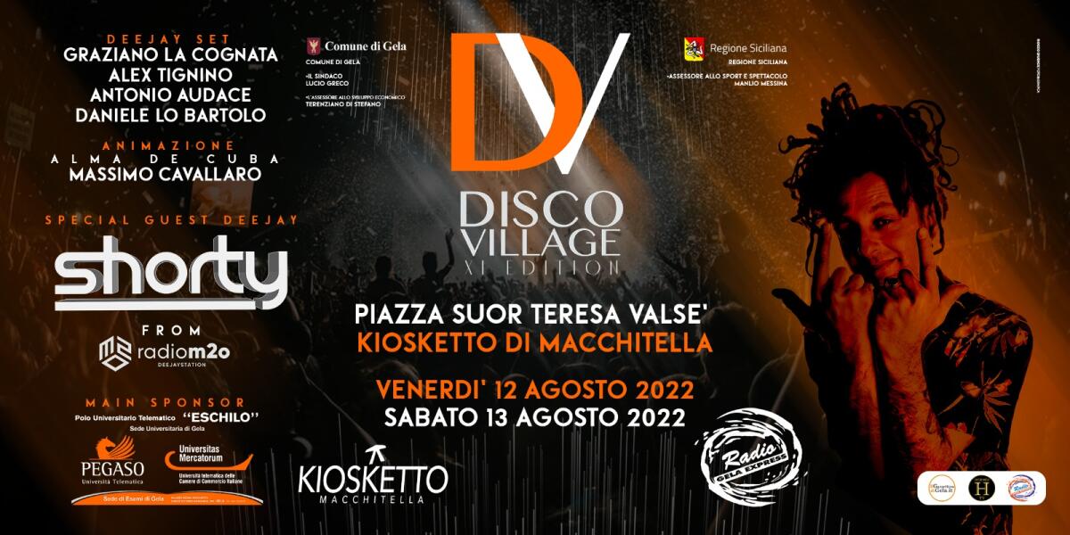 Conto alla rovescia per Disco Village di Radio Gela Express -