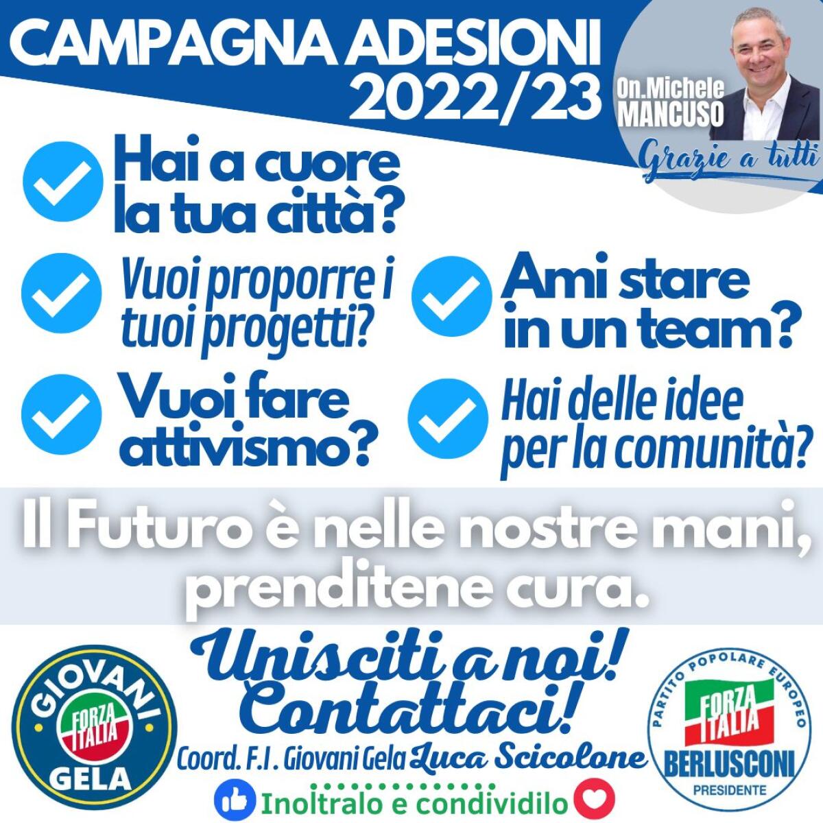 Forza Italia Giovani apre la campagna adesioni - 