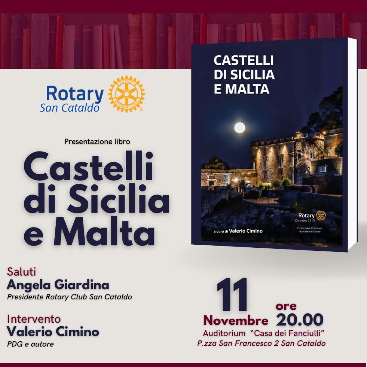 Un&#8217; installazione ed libro al Rotary di San Cataldo - 