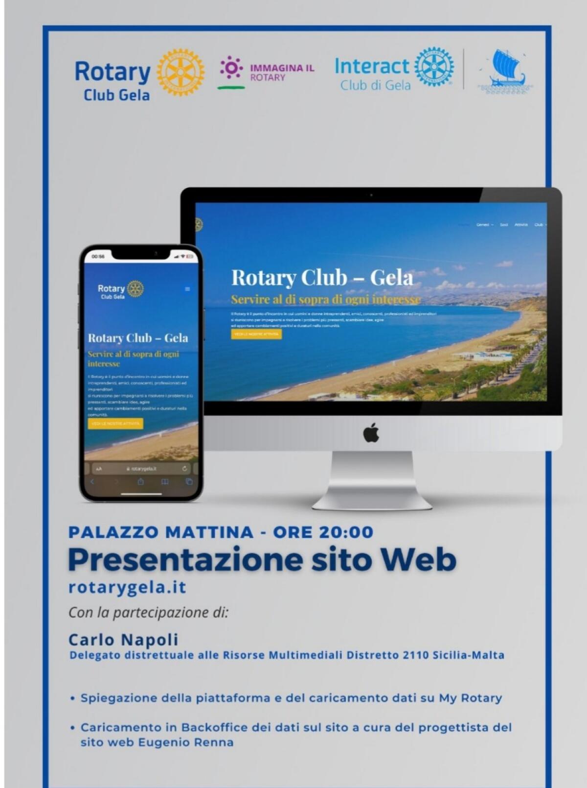 Il Rotary club di Gela e’ on line -