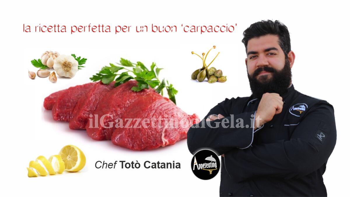 Lo chef propone: Carpaccio scottato e salsa gremolada -