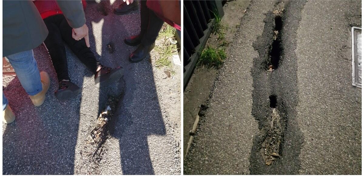 Cade per una buca nell&#8217;asfalto: fratturata - 