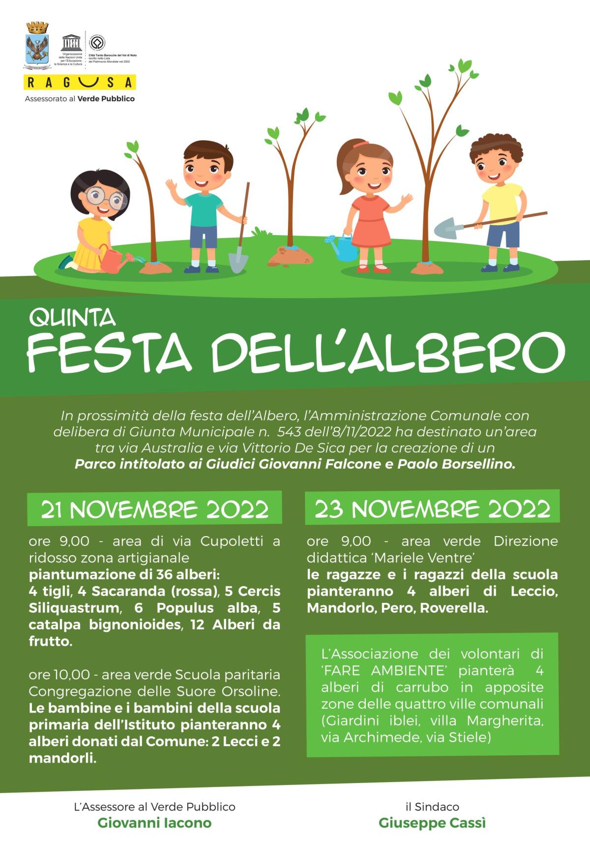 Festa dell’ albero a Ragusa -