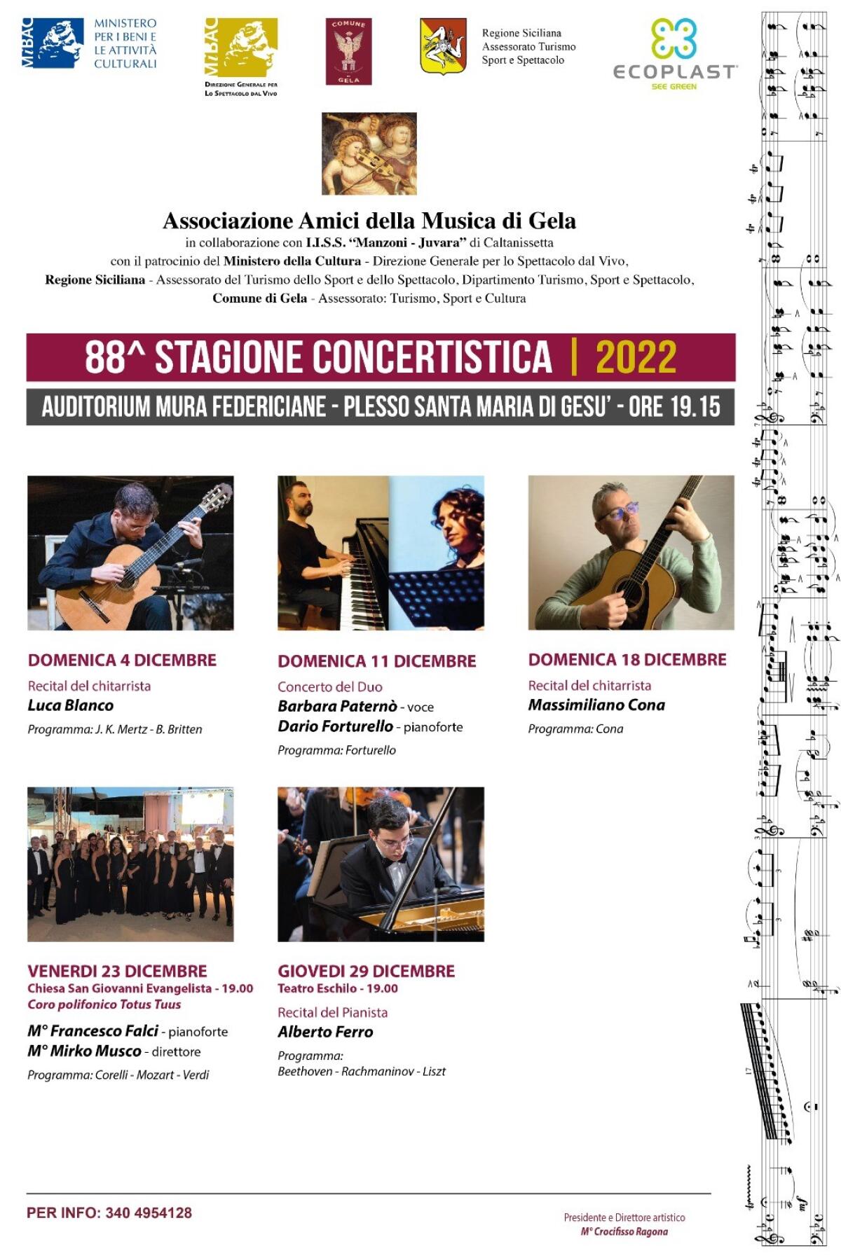 Concerto della domenica con Massimiliano Cona - 