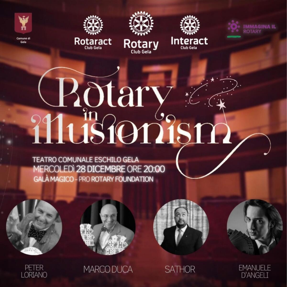 Lo spettacolo di beneficenza del Rotary a suon di magia… -