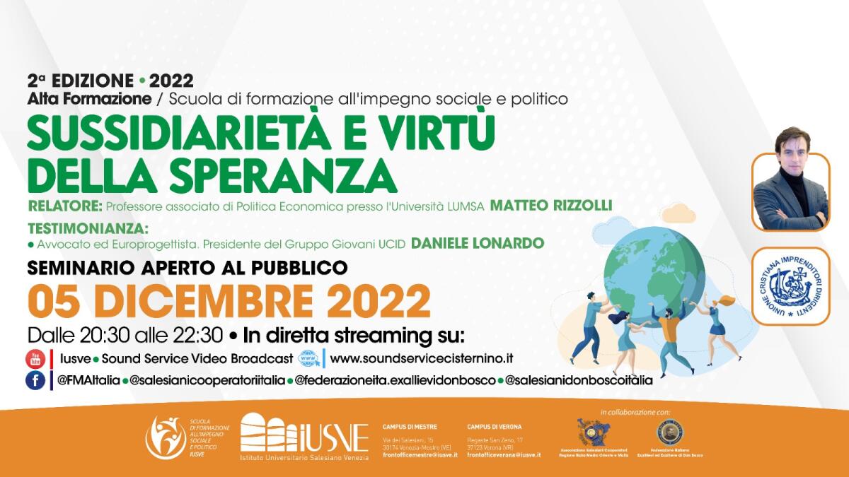 Scuola di Alta formazione: lunedi&#8217; incontro aperto - 