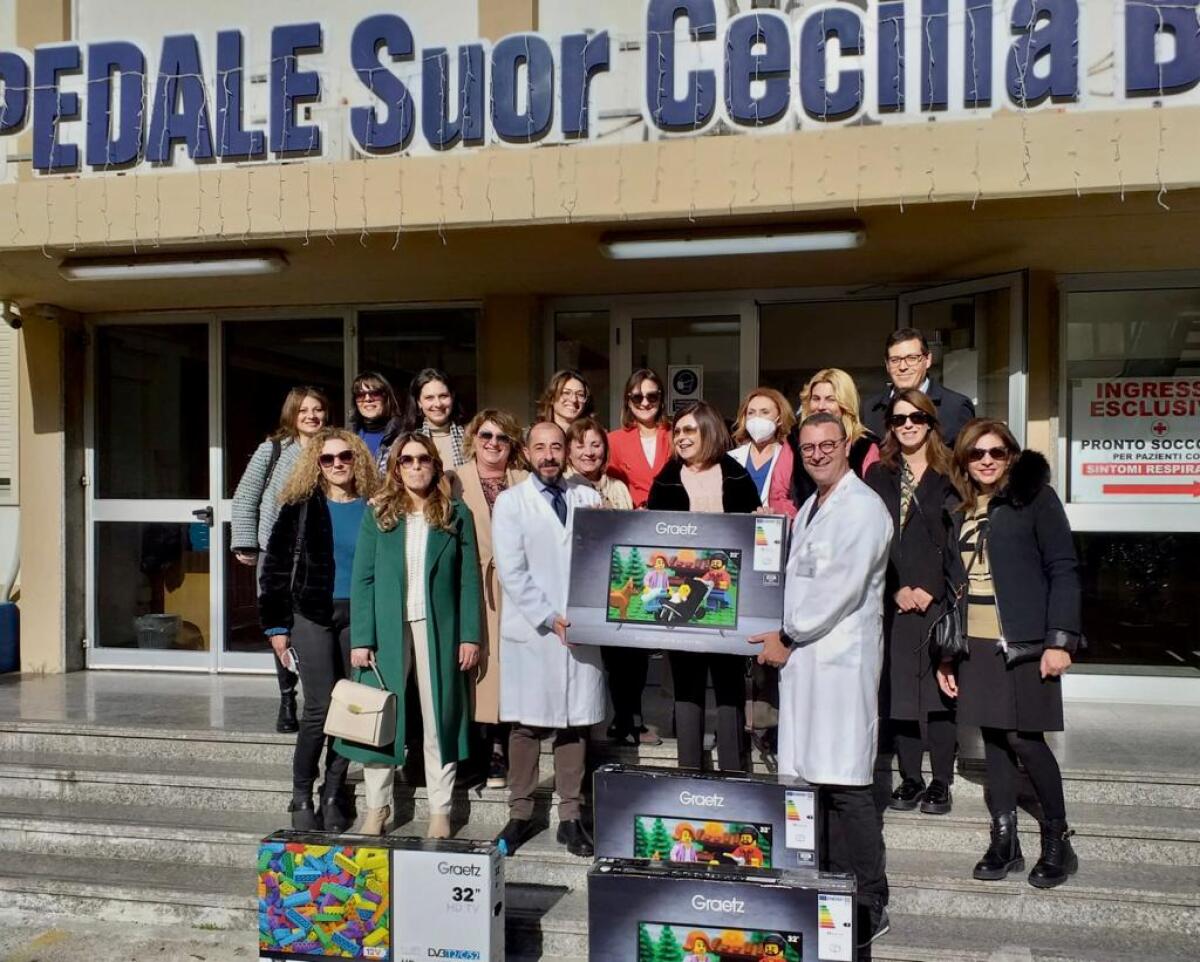 Inner Wheel e Fidapa di Niscemi donano televisori al Reparto di Riabilitazione dell‘Ospedale Basarocco - 