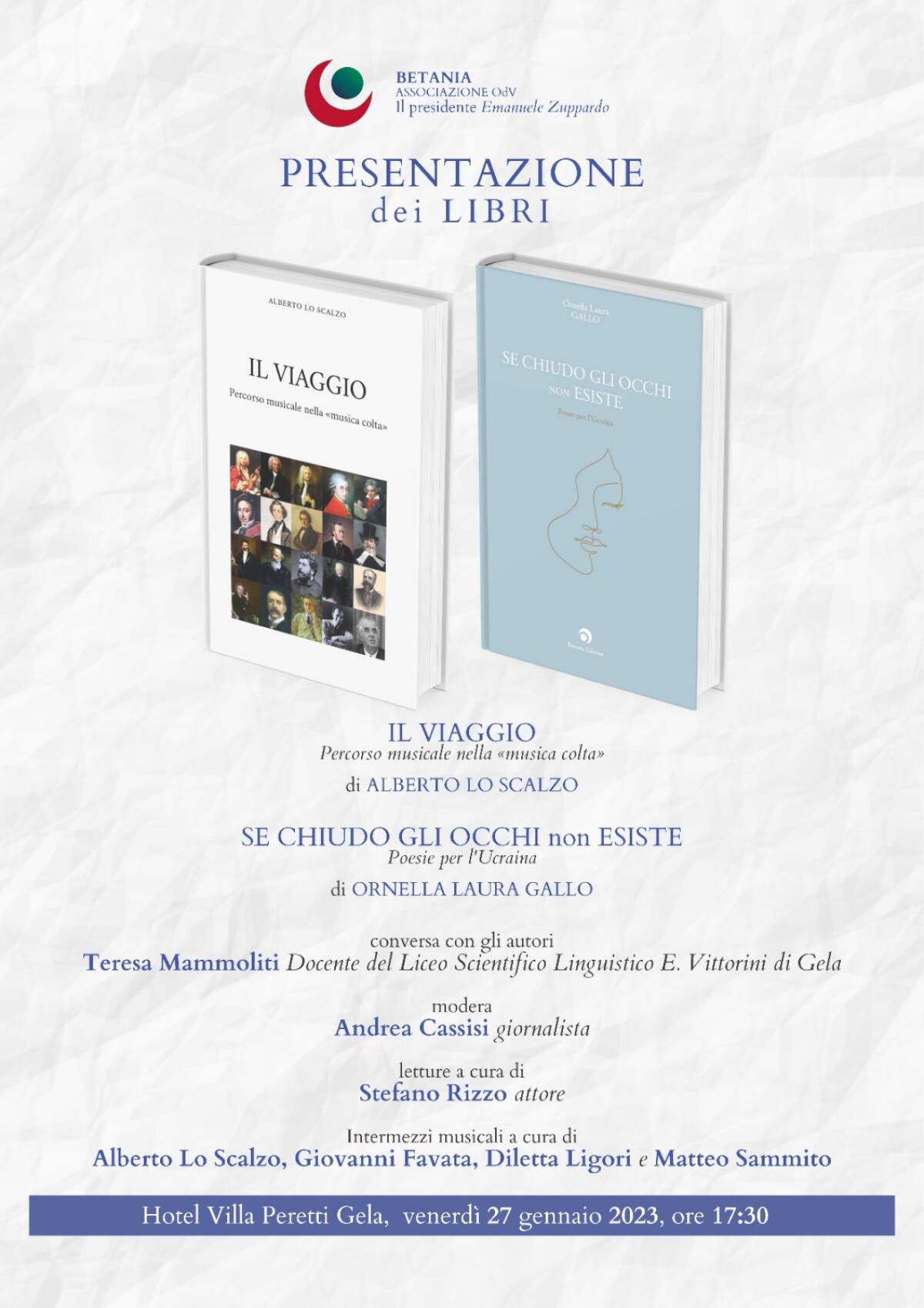 Full immersion fra musica e poesia con due libri in simbiosi -