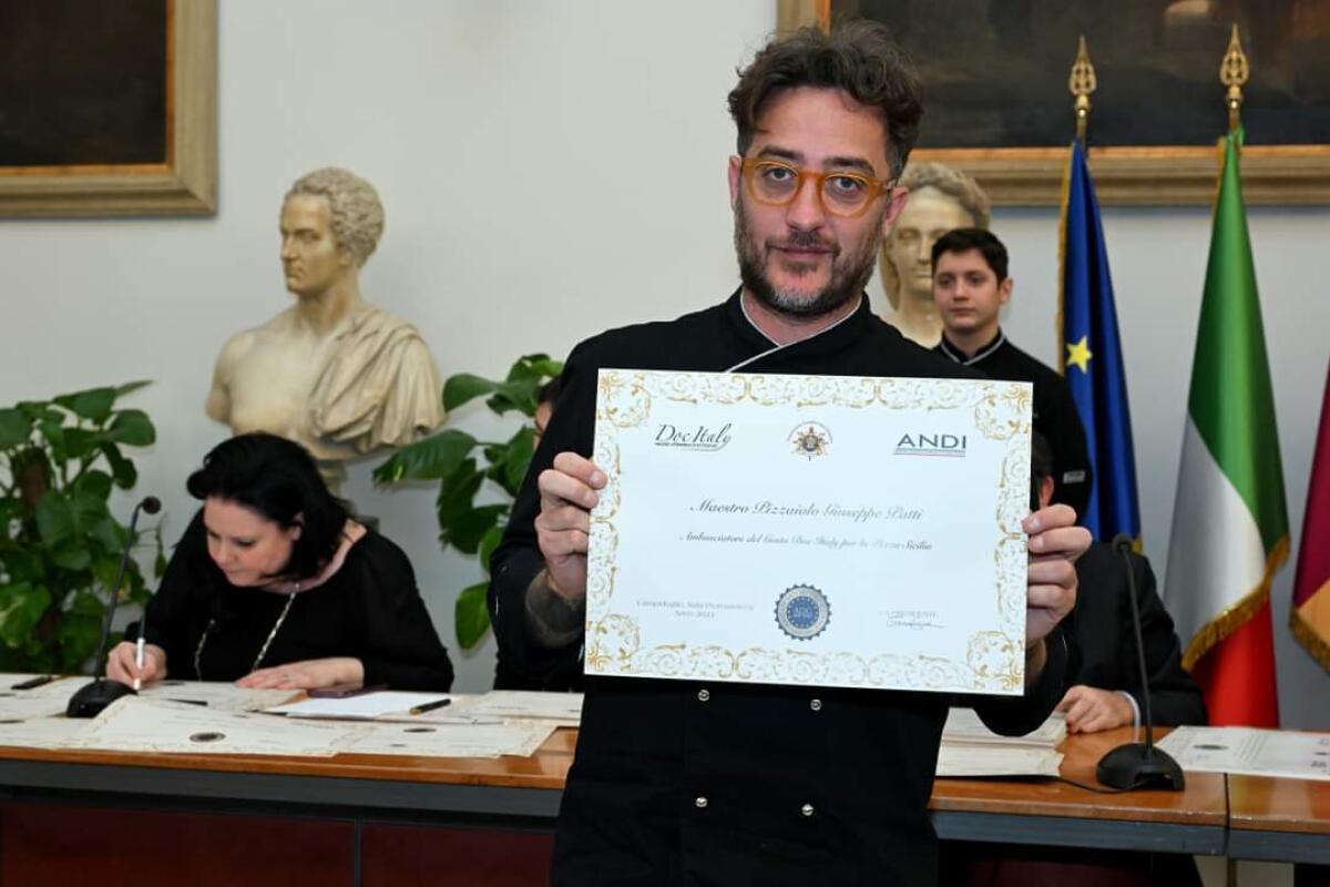 Giuseppe Patti Ambasciatore per la pizza in Sicilia -