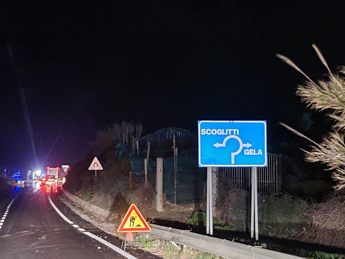 Chiusa la strada provinciale che collega Gela a Scoglitti - 