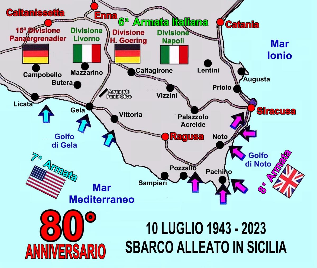 Gli 80 anni dello Sbarco degli Alleati senza un francobollo in ricordo - 