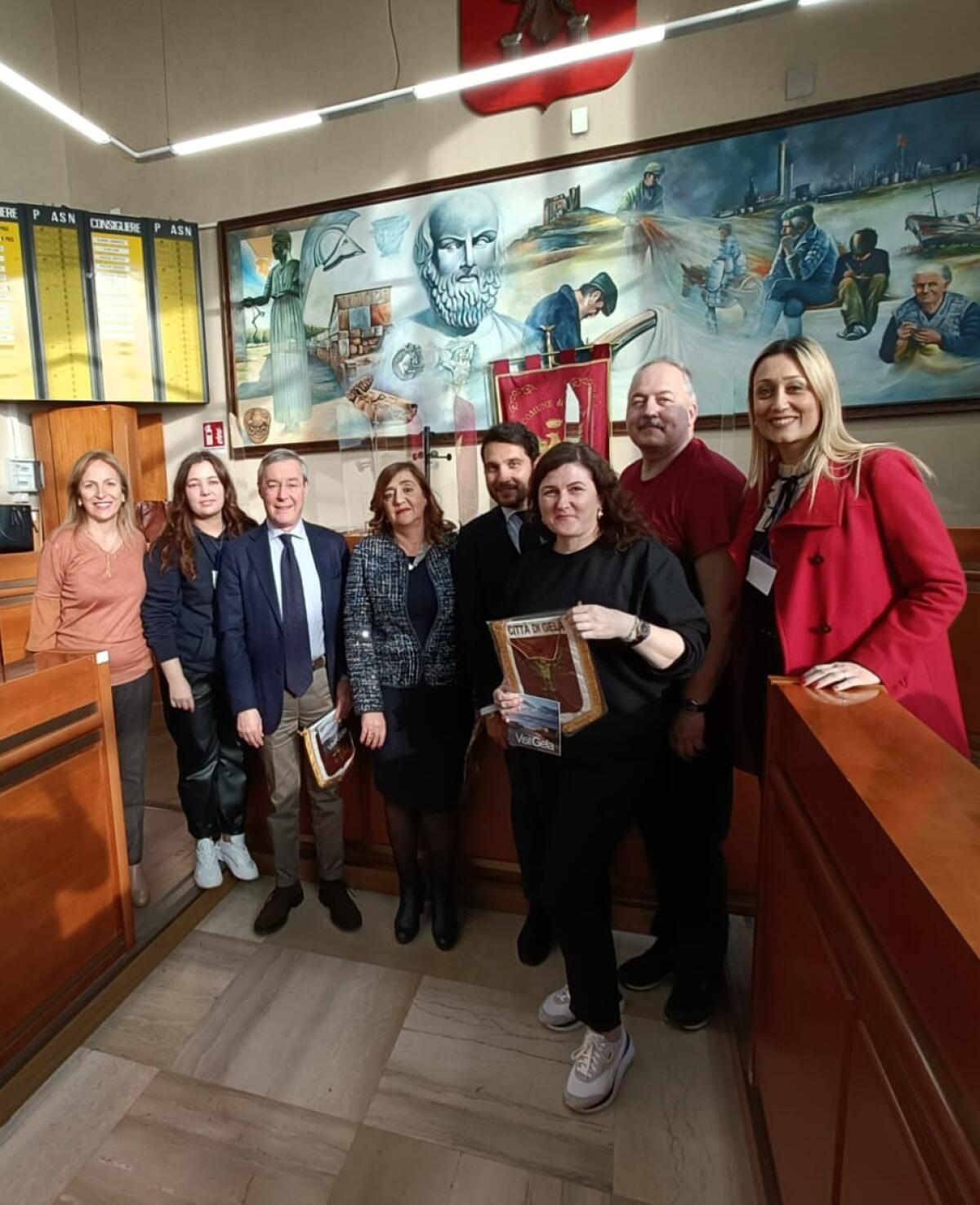 Erasmus Sturzo: delegazione ricevuta in municipio - 