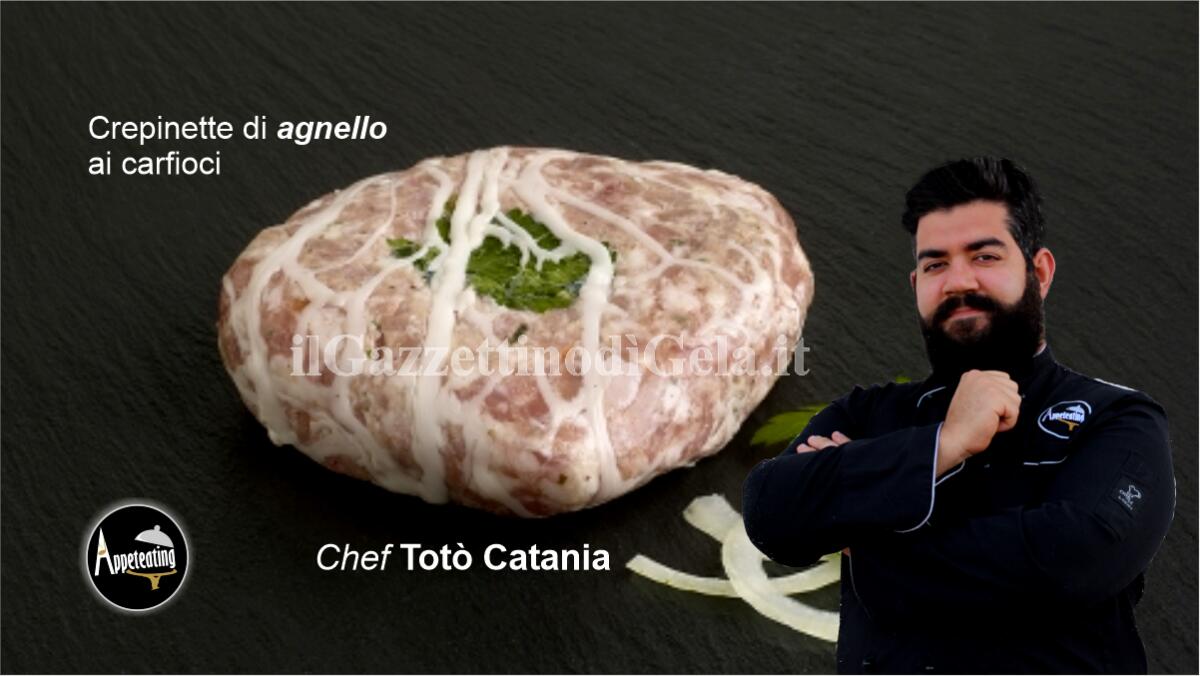 Lo chef Totò Catania propone: Crepinette di agnello ai carciofi -