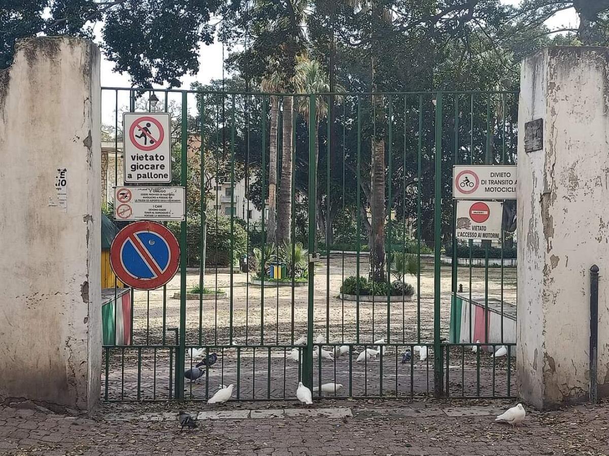 Interrogazione di Up sulla villa comunale chiusa -