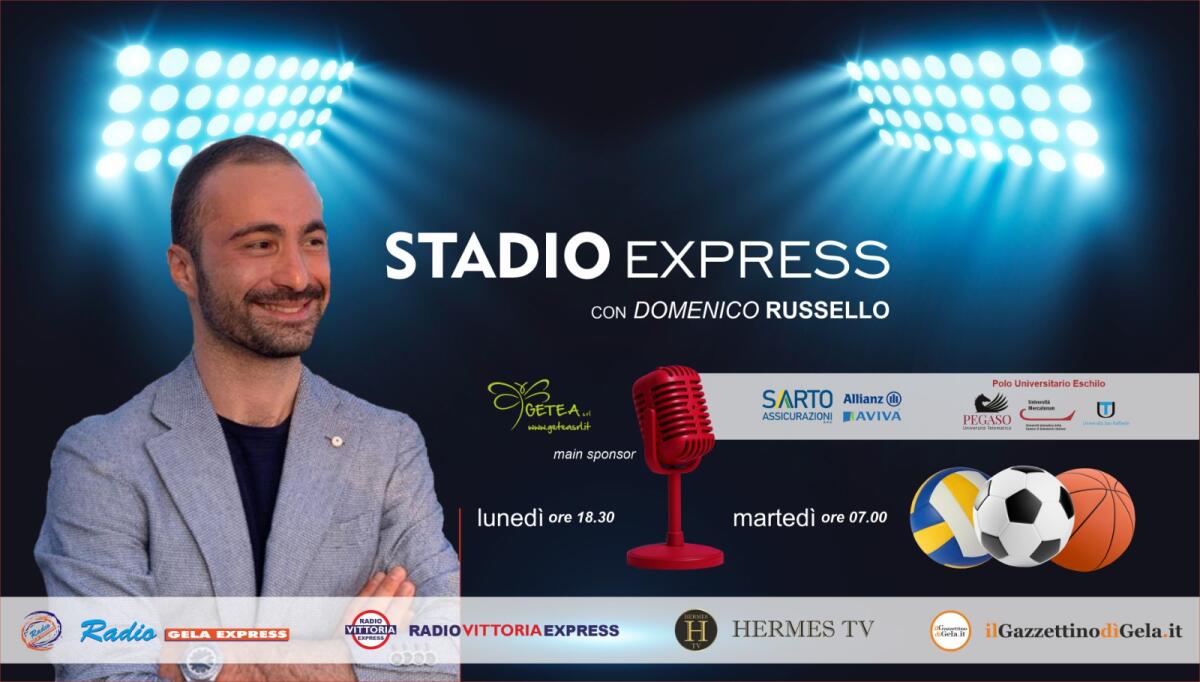 “Stadio Express”, oggi dalle 18.30 per parlare dello sport gelese -