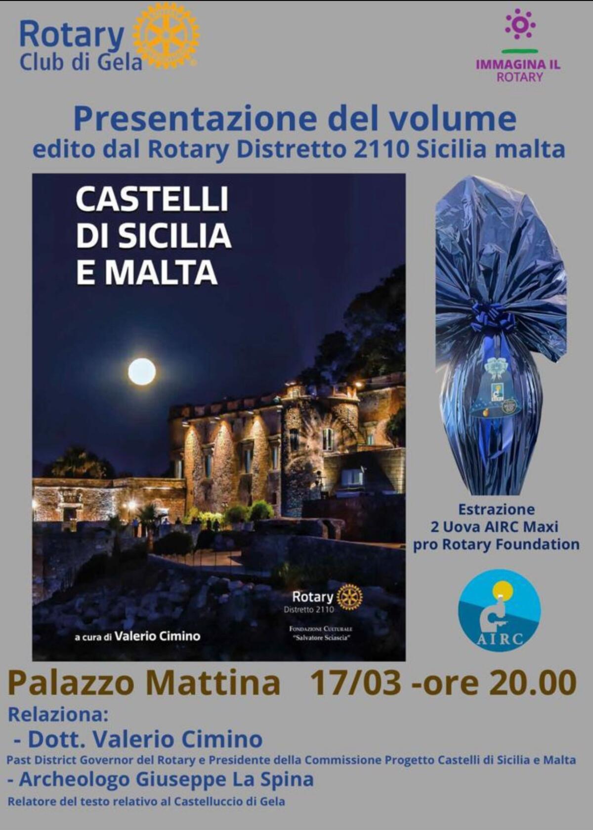 Un libro sui Castelli di Sicilia e Malta edito dal Rotary - 