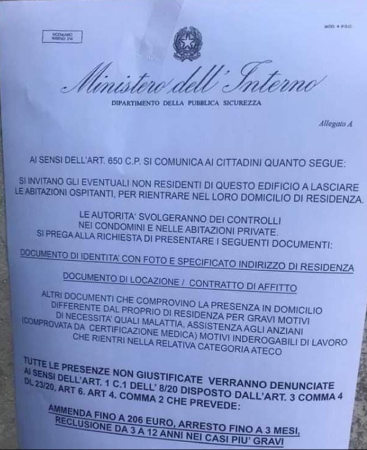Attenti alle truffe, falsi volantini della Polizia - 