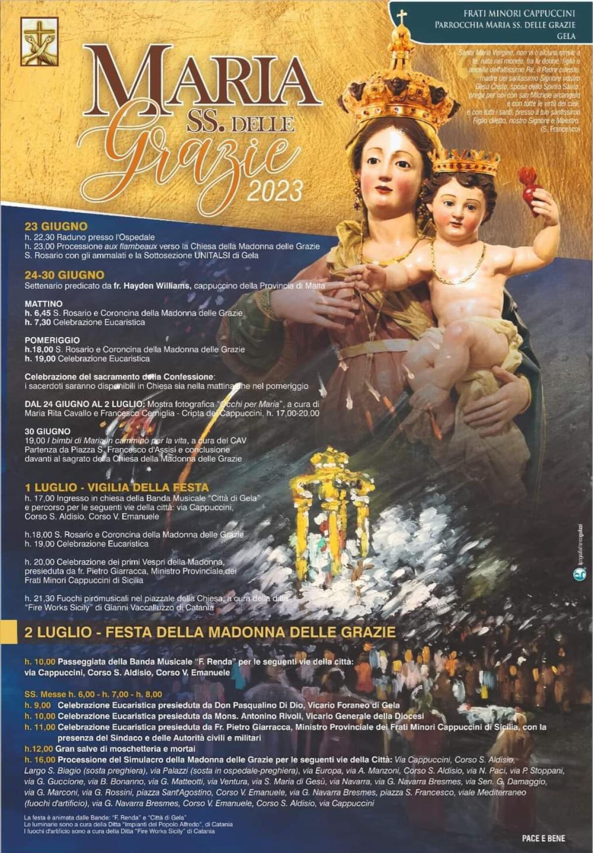 Madonna delle Grazie: ecco gli appuntamenti liturgici - 