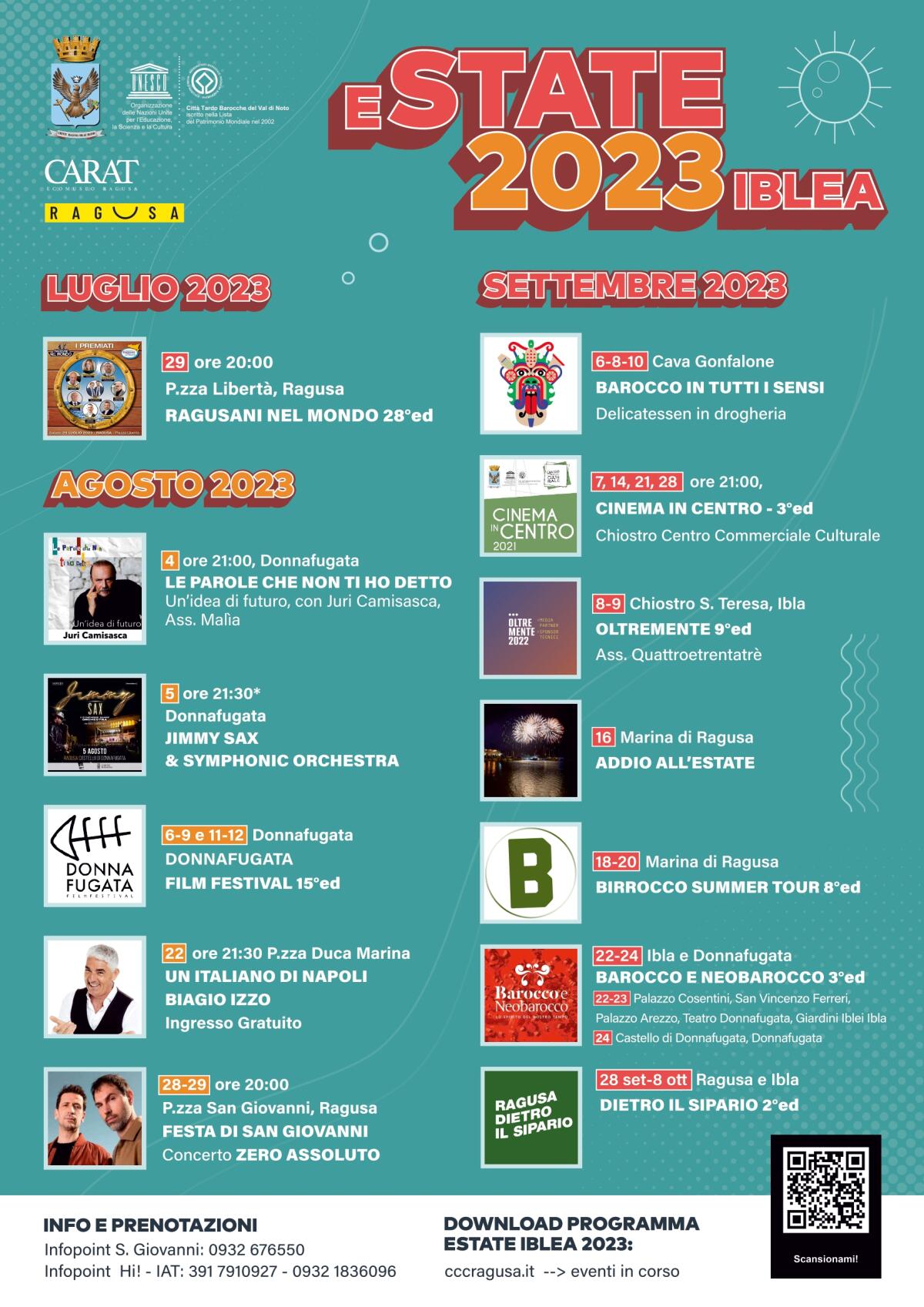 Tutto pronto per gli eventi di Estate Iblea 2023 del Comune di Ragusa - 