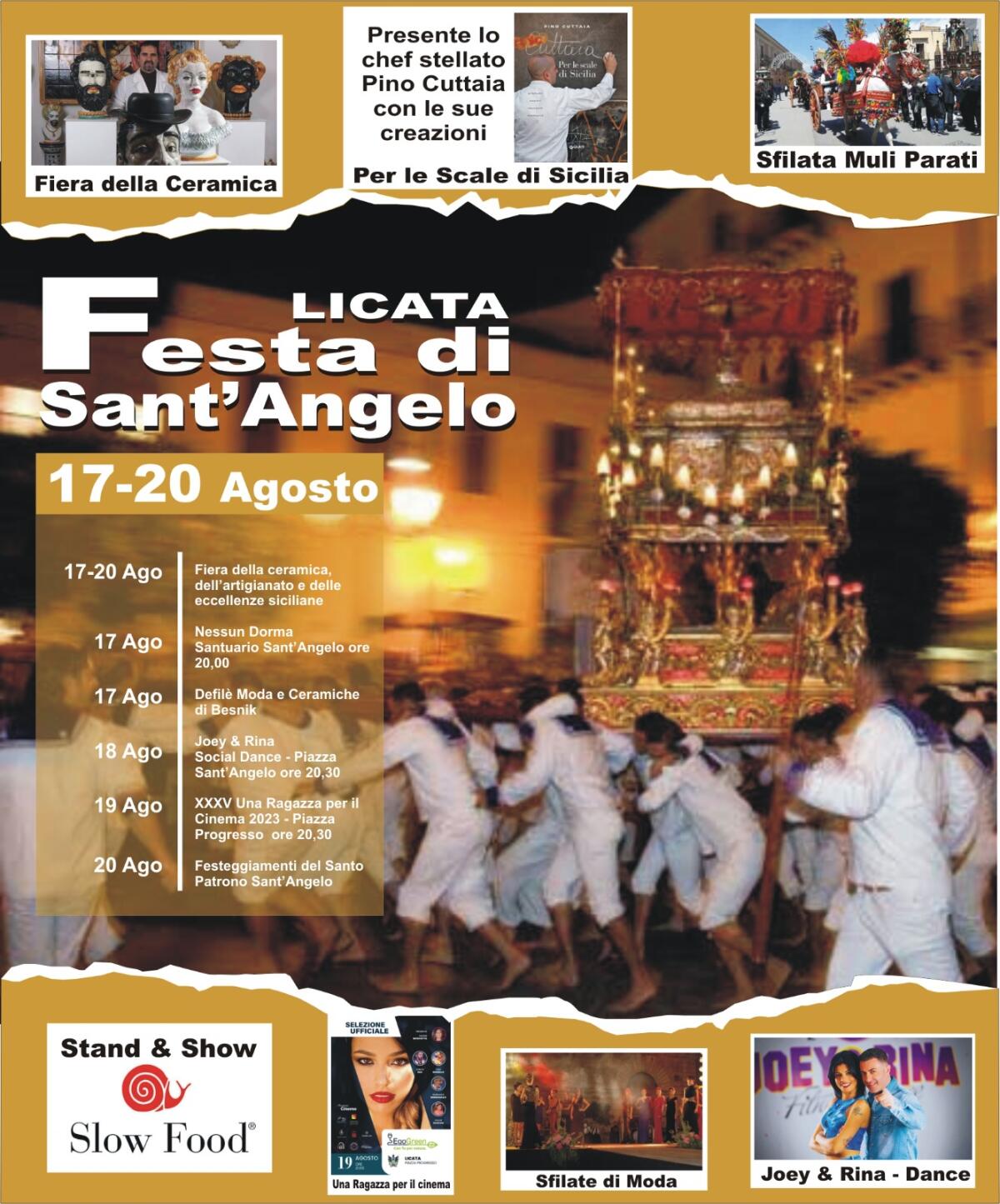 Festa del Santo Patrono di Licata: sfilate, eventi, balli in piazza, artigianato, ceramiche, food and drink - 